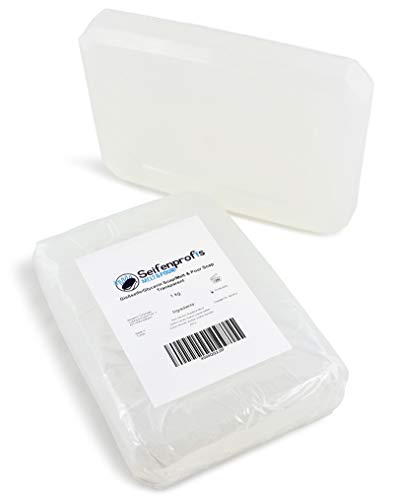 Seifenprofis - Glycerinseife Transparent 2kg (SLS+SCS-frei) - Rohseife Seifenbasis 100% vegan zum Seife gießen von Seifenprofis