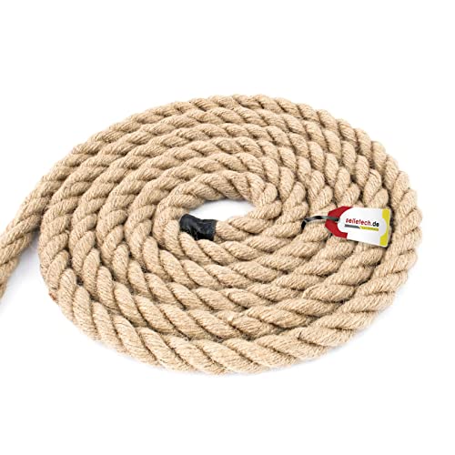 Seiletech.de JUTESEIL | 20m | 26mm Stark | Naturfasern Absperrseil Jute gedreht Tauziehen DIY Dekoration Seiletech.de JUTESEIL | 20m | 26mm Stark | Naturfasern Absperrseil Jute gedreht Tauziehen DIY Dekoration von Seiletech.de