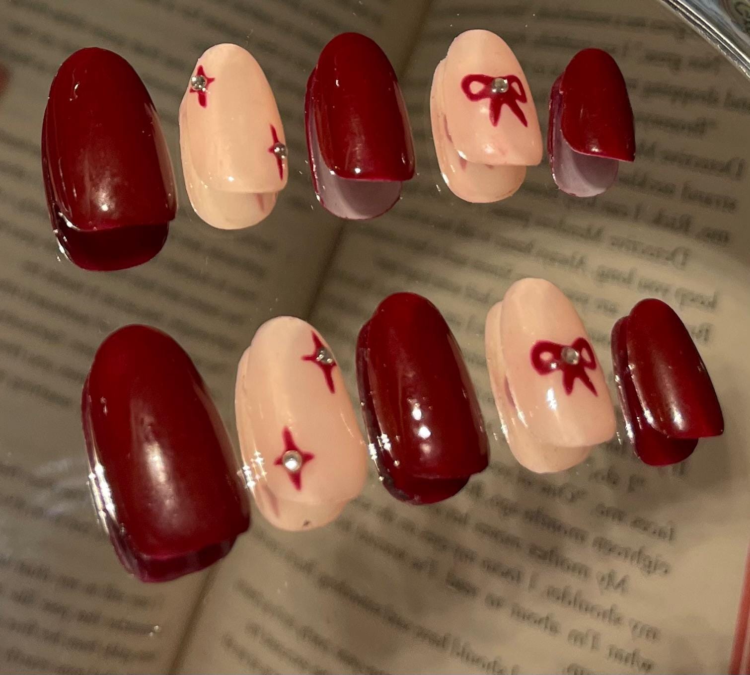 Drücken Sie Auf Die Nägel/Nail Art Rote von SelinaNailsArt