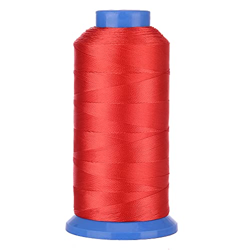 Selric 1500 Yard/20 Farben erhältlich] UV-beständiges hochfestes Polyester-Faden II #69 T70 Größe 210D/3 für Polster, Markt, Vorhänge, Perlen, Geldbörsen, Leder (rot) von Selric