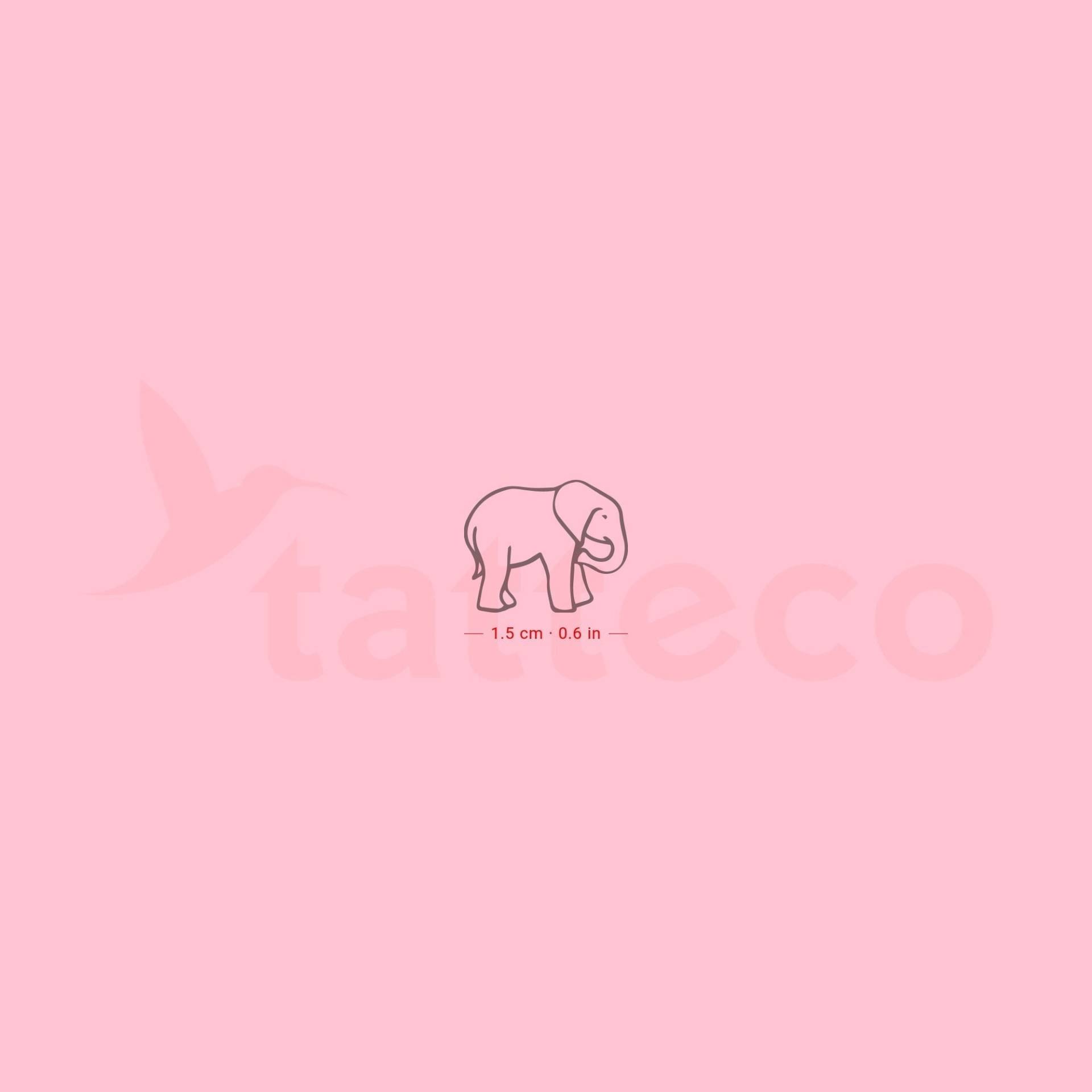 Baby Elefant Semi-Permanent Tattoo | 2Er Set von SemiPermanentTattoos