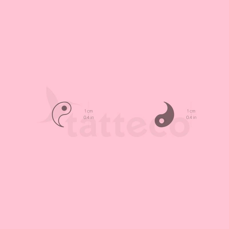 Passendes Yin Yang Semi-Permanent Tattoo | 2Er Set von SemiPermanentTattoos