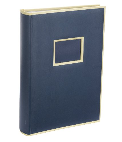 Semikolon 351117 300 Pockets Album – 22,5 x 32,8 cm – 100 Seiten cremefarben, für 300x 10x15 Fotos – marine dunkel-blau von Semikolon