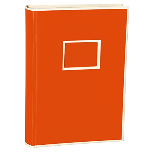 Semikolon 351127 300 Pockets Album – 22,5 x 32,8 cm – 100 Seiten cremefarben, für 300x 10x15 Fotos – orange orange von Semikolon