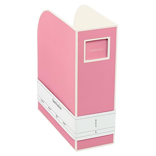 Semikolon 364107 Stehsammler A4 - Zeitschriften-Sammler, Dokumenten-Ordner, Format 10,5 x 26 x 31 cm - flamingo pink von Semikolon