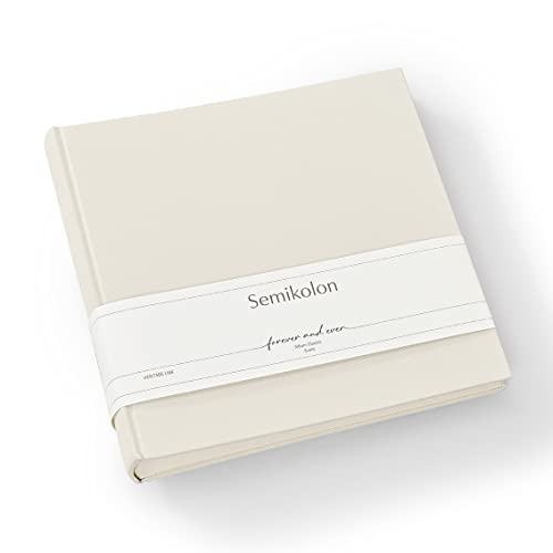 Semikolon 369088 Foto-Album Classic Event Wedding Edition - 24 x 23 cm - 60 Seiten cremefarben - chamois sand von Semikolon