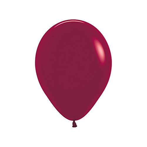 Sempertex Fashion Latex-Luftballons, 50 Stück, 12 cm Größe, 018 Burgund von Sempertex