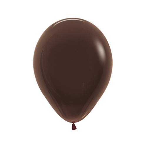 Sempertex Fashion Latex-Luftballons, 50 Stück, 12 cm Größe, 076 Chocolate von Sempertex