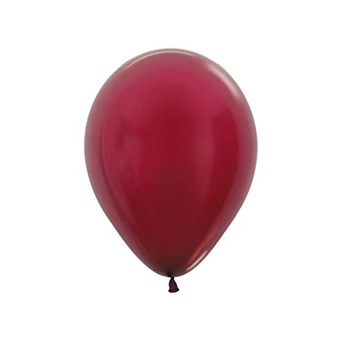 Sempertex Metallic Latex Luftballons 50 Stück 12cm Größe 518 Burgund von Sempertex