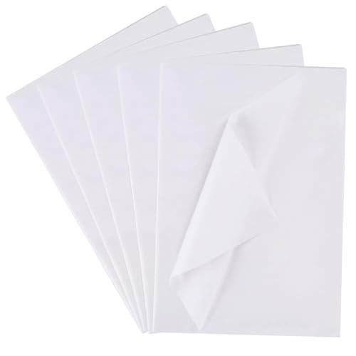 Seidenpapier Weiß 100 Blatt 30x40 cm Tissue Paper Seidenpapier Weiss Verpackungsmaterial Papier zum Verpacken Basteln Hochzeit Geburtstag von SenZee