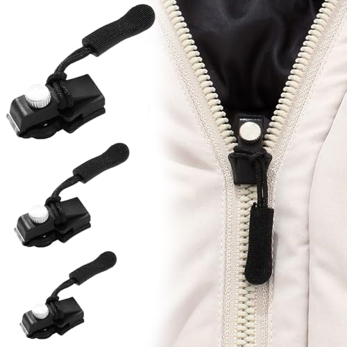 Reißverschluss Zipper - 30 Stück Reissverschluss Reparatur Set,3 Größen Reisverschlußzipper,Abnehmbares Metall Zipper Pull,Reisverschlußzipper für Jacken,Jeans,Mantel,Taschen,Zel von Senchinner