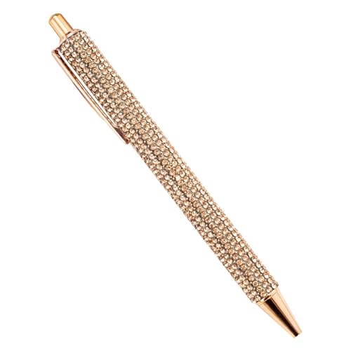 Senermter Kugelschreiber Mit Strasssteinen, Glitzernde Stifte, Einziehbarer Tinten-Strassstift, Metallglitzer Kugelschreiber Für Frauen, Zum Schreiben, Zeichnen, Journaling von Senermter