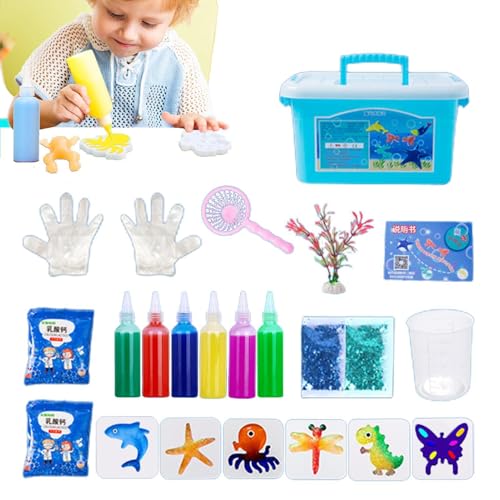 Senermter Magisches Wasserelfen-spielzeugset, Aqua Gelz Kreativ Set, Aqua Fairy Wassergel-Set, Magisches Wasser Gel Perlen von Senermter