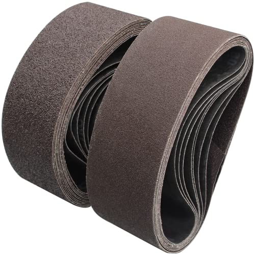 Senmai Tools Schleifband 75X533mm, (Körnung 40 60 80 120 150 240 320 400) Professional Schleifband für Bandschleifer。für Eisenwaren, Holz, Metall und Farbe (14 Stück) von SenmaiTools