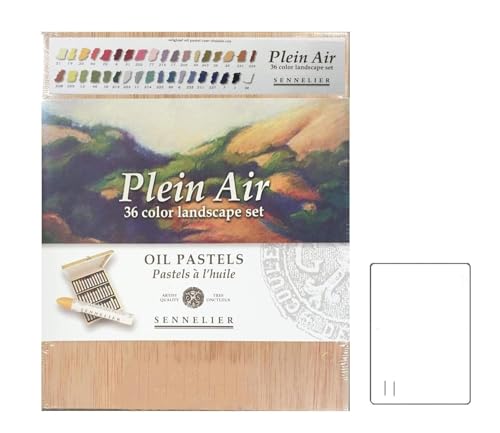 Sennelier Ölpastellkreide, 36 Farben, Kunstqualität, Holzkiste (Frankreich Import) von Sennelier ESPACE BEAUX ARTS