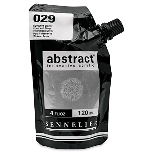 Sennelier Abstract Innovative Acrylfarbe Farbbeutel 120ml - 029 Schillernd Silber von Sennelier