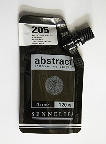 Sennelier Abstract Innovative Acrylfarbe Farbbeutel 120ml - 205 Rohes Umbrabraun von Sennelier