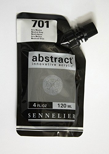 Sennelier Abstract Innovative Acrylfarbe Farbbeutel 120ml - 701 Neutrales Grau von Sennelier