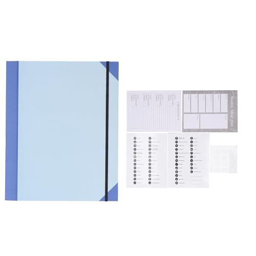 Dokument Organizer Folio Secure Storage verhindern Verlust PU Leder -Erweiterungsdatei -Ordner für tägliche Verwendung A4 -Papier -Rechtsdokumente (Blau) von Senrusa