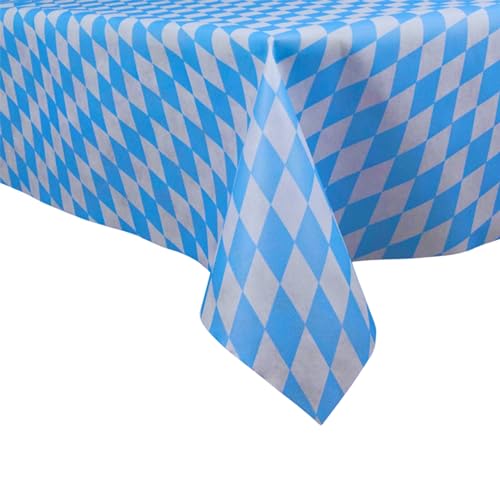 Sensalux Buffet-Tischdecke, Vlies, 1,5m x 3m, Standard 100 by Oeko-TEX® - Klasse I, abwischbar, Lotuseffekt, Bayrische Raute von Sensalux