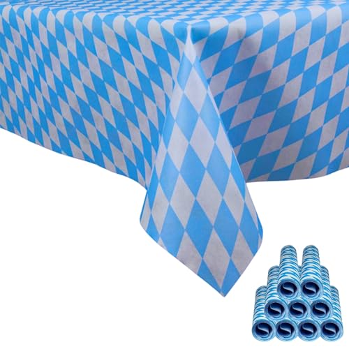 Sensalux Tischdecke, abwaschbar, Vorteilspack, 10 Stück, 1,18m x 2,5m, Bayern von Sensalux