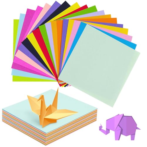 SenseYo Origami-Papier-Set, 20 Farben, 15,2 cm, quadratisches Origami-Papier, leicht zu falten, für Anfänger, Basteln, Geschenke, 400 Blatt von SenseYo