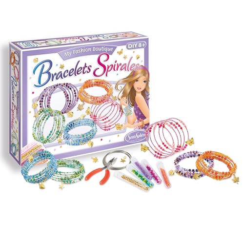 Sentosphère My Fashion Boutique 3246 Spiralarmbänder – Erstellen Sie Ihre eigenen stilvollen Armbänder – Schmuckherstellungsset – Kunst und Handwerk – Mehrsprachig von Sentosphere