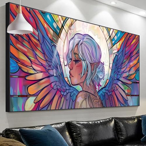 Diamond Painting Erwachsene Abstrakt Diamond Painting FlüGel, Diamond Painting xxl 120x40cm/15.7x47.2in, DIY Painting by Numbers Diamond Painting Set for Home Wall Decor, Geschenke für Männer SP-216 von Sepeoha