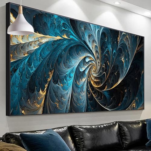 Diamond Painting Erwachsene Abstrakt Diamond Painting Strudel, Diamond Painting xxl 90x30cm/11.8x35.4in, DIY Painting by Numbers Diamond Painting Set for Home Wall Decor, Geschenke für Männer SP-262 von Sepeoha