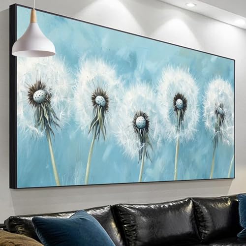 Diamond Painting Erwachsene Anlage, LöWenzahn Diamond Painting xxl 150x50cm/19.6x59.0in, DIY Diamonds Paintings, Malen nach Zahlen Diamond Painting Set for Home Wall Decor, Geschenke für Männer SP-694 von Sepeoha