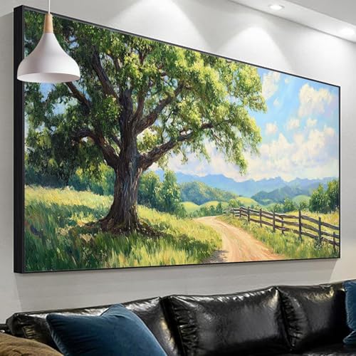 Diamond Painting Erwachsene Baum, GrüN Diamond Painting xxl 300x100cm/39.3x118.1in, DIY Diamonds Paintings, Malen nach Zahlen Mosaic Making Diamond Painting Set for Home Wall Decor Geschenke SP-714 von Sepeoha