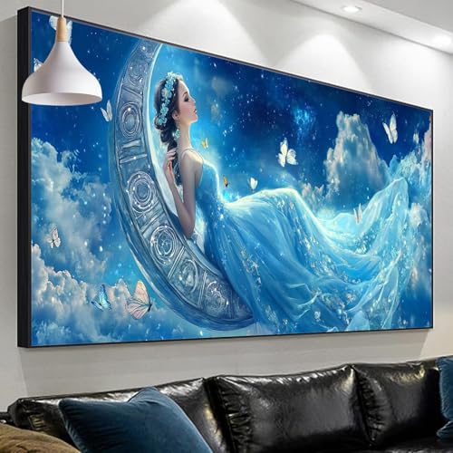 Diamond Painting Erwachsene Frau Diamond Painting Schmetterling, Diamond Painting xxl 90x30cm/11.8x35.4in, DIY Painting by Numbers Diamond Painting Set for Home Wall Decor, Geschenke für Männer SP-208 von Sepeoha