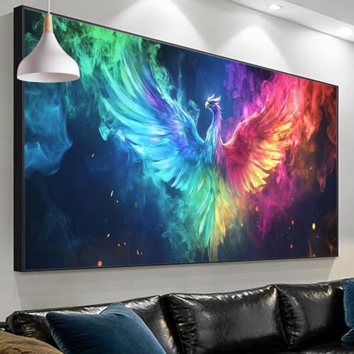 Diamond Painting Erwachsene PhöNix, Tier Diamond Painting xxl 240x80cm/31.5x94.48in, DIY Diamonds Paintings, Malen nach Zahlen Mosaic Making Diamond Painting Set for Home Wall Decor Geschenke SP-398 von Sepeoha