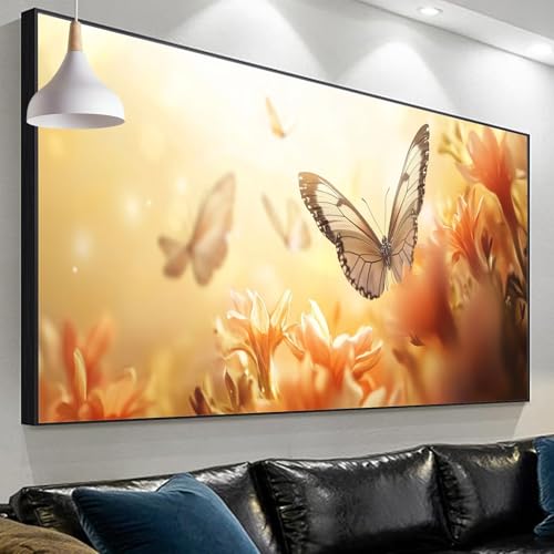 Diamond Painting Erwachsene Schmetterling Diamond Painting Traum, Diamond Painting xxl 120x40cm/15.7x47.2in, Painting by Numbers Diamond Painting Set for Home Wall Decor, Geschenke für Männer SP-248 von Sepeoha