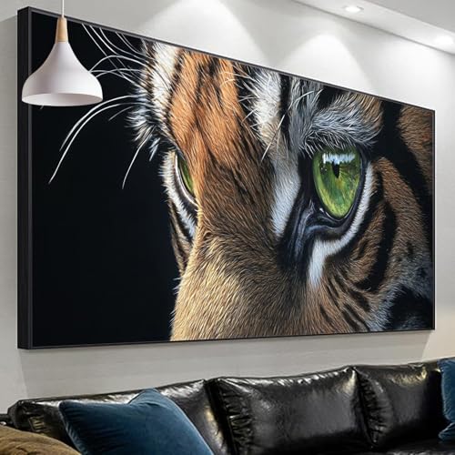 Diamond Painting Erwachsene Tiger Diamond Painting Auge, Diamond Painting xxl 120x40cm/15.7x47.2in, Painting by Numbers Mosaic Making Diamond Painting for Home Wall Decor, Geschenke für Männer SP-264 von Sepeoha