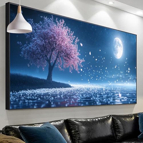 Diamond Painting Erwachsene Traum, Mond Diamond Painting xxl 300x100cm/39.3x118.1in, DIY Diamonds Paintings, Malen nach Zahlen Mosaic Making Diamond Painting Set for Home Wall Decor Geschenke SP-732 von Sepeoha