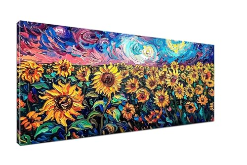 abstrakt Malen Nach Zahlen Erwachsene DIY Malen Nach Zahlen Blumen Handgemalt Ölgemälde , Paint by Numbers Kit Mit Pinseln und Acrylfarbe (Rahmenlos 20x40cm) für Mädchen Geschenk Home Wall Decor H1-77 von Sepeoha