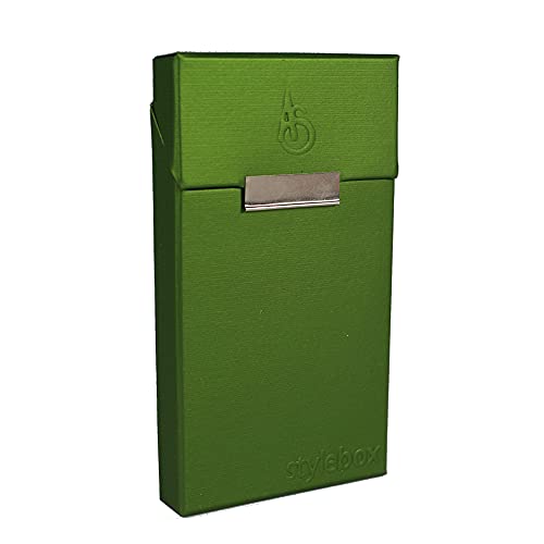 Zigarettenetui für ca. 18 Slim 100's Zigaretten Box praktisch mit verdecktem Magnetverschluss Zigarettenbox Etui flach stylish Adami Stefano (Senzo Moss) von Sepilo