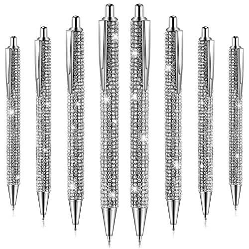 Seprendi 8Pcs Cute Pen Bling Diamant Stifte Weihnachten Strass Geschenk Metall Kugelschreiber Fancy Sparkly Crystal Pens C von Seprendi