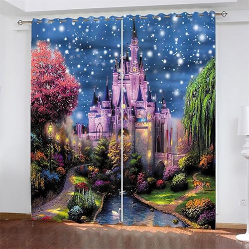 Septem Thermovorhang Kälteschutz Schloss Verdunkelungsvorhänge Mit Ösen,Wohnzimmer Gardinen Vorhang Blickdicht Blackout Curtains for Living Room,Wärmeisolierende Vorhänge,140X175 von Septem