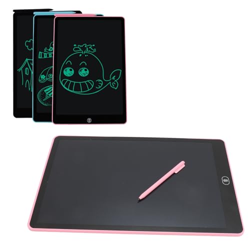 Septpenta LCD Schreibtablett, 16 Zoll Buntes Kleinkind Doodle Board Zeichenbrett, Wiederverwendbares Elektronisches Zeichenbrett, Homeschool Lernspielzeug (Pink) von Septpenta