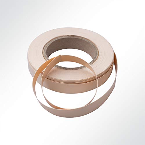 Einfassband Polyester beidseitig PVC beschichtet B1 Breite 20mm Beige für Markisen, Stoff- und Planenkanten von Serge Ferrari