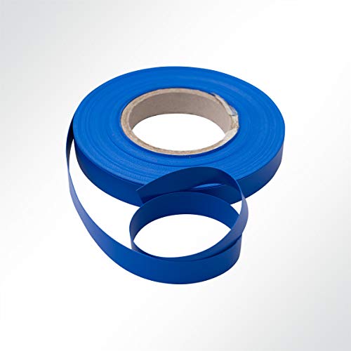 Serge Ferrari Einfassband Polyester beidseitig PVC beschichtet B1 Breite 20mm Blau für Markisen, Stoff- und Planenkanten von Serge Ferrari