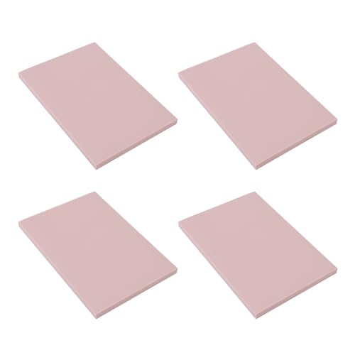 10 Stück Gummi-Schnitzblöcke, 9,9 x 14,9 x 0,8 cm, einfacher Schnitz-Gummi-Schnitzblock, quadratischer Stempelblock für die DIY-Druckherstellung, Stempelherstellung (Pink) von Serlium