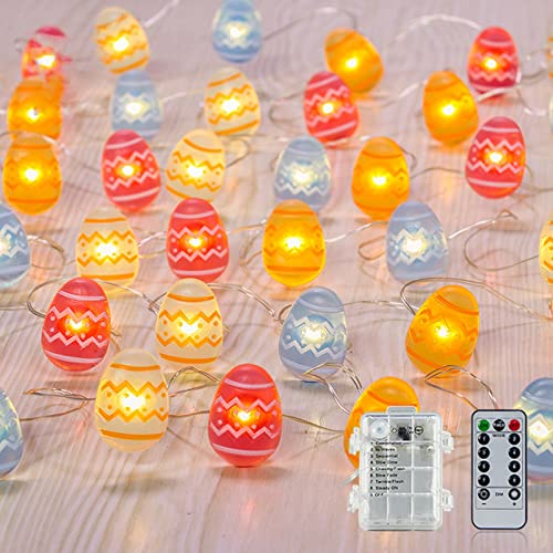 LED-Ostereierlichter, Eierdekorationslichter, 8 Modi, wasserdicht, batteriebetrieben, warmes Licht, Osterdekoration, Lichterketten für Ostern, Schlafzimmer, Weihnachtsfeiern(2 meters 20 lights) von Serlium