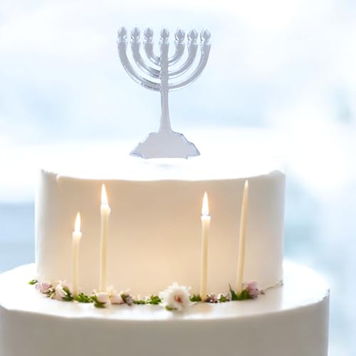 Servewell Menorah-Kuchenaufsätze, 15 cm, graviert von Servewell