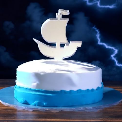 Servewell Piratenschiff-Kuchenaufsätze, 15 cm, graviert von Servewell