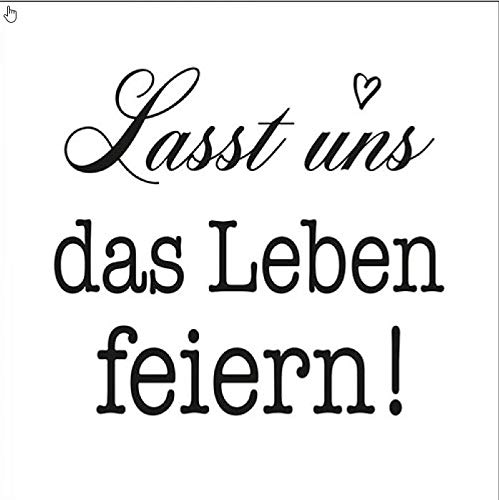 20 Servietten Lasst uns das Leben feiern | Spr?che | Fest | Tischdeko 33x33cm von Servietten Schrift