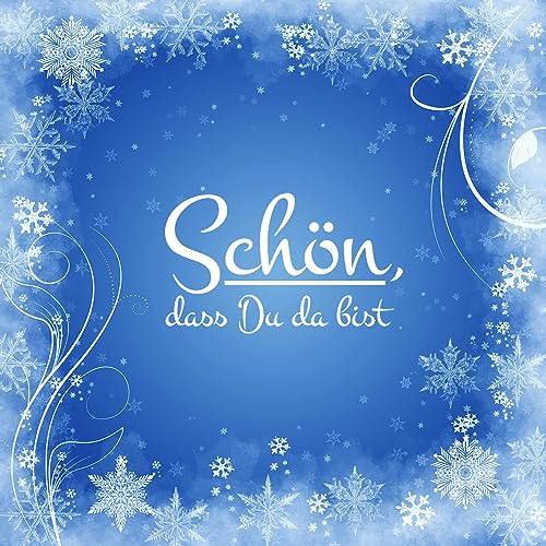 20 Servietten Weihnachten Schön in Winterkristalle als Tischdeko. Papierservietten mit Motiv. Auch für Decoupage und Serviettentechnik 33x33cm von Serviettenshop