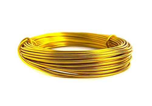 Aluminium Draht 1,5 mm - 10 Meter (gold) von Sescha